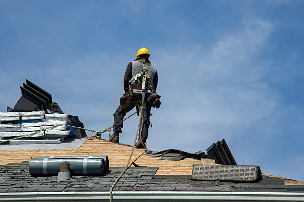 Professional Roof Replacement technician working in Silver Lake, NH